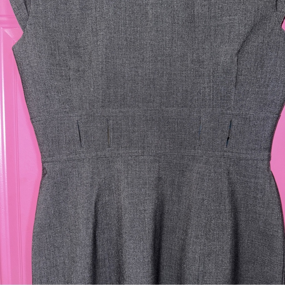 Calvin Klein Charcoal Button-Front Midi Dress - image 5